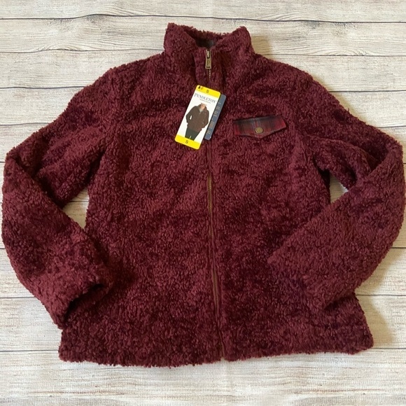 Pendleton Jackets & Blazers - NWT Pendleton Fuzzy Full Zip Jacket Size S